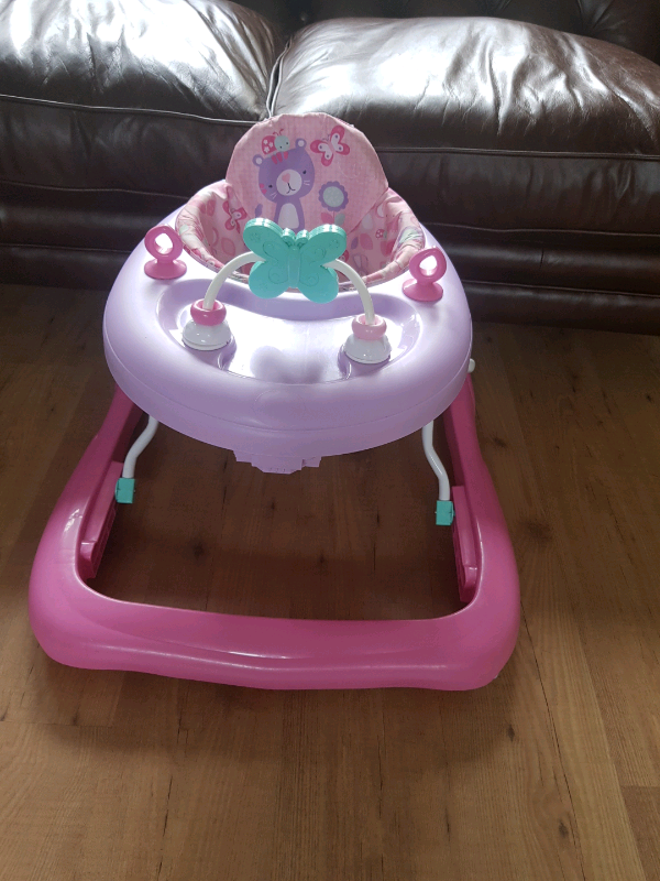 chad valley baby walker pink